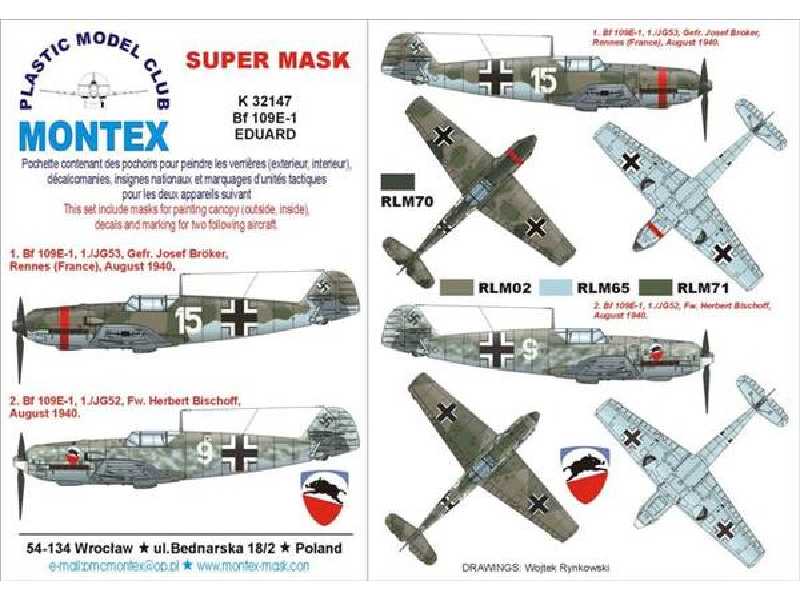 Bf 109E-1 Eduard - zdjęcie 1 Bf 109E-1 Eduard - zdjęcie 1