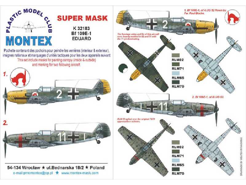 BF 109E-1 EDUARD - zdjęcie 1 BF 109E-1 EDUARD - zdjęcie 1