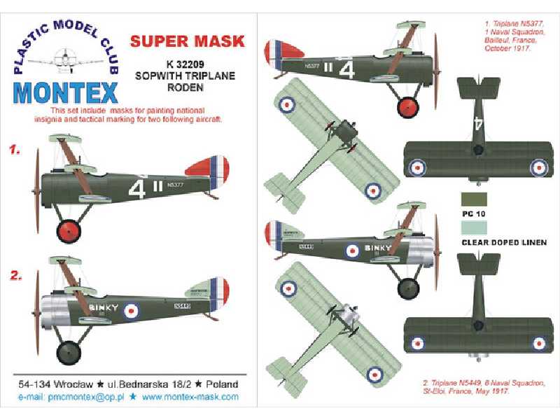 SOPWITH TRIPLANE RODEN - zdjęcie 1 SOPWITH TRIPLANE RODEN - zdjęcie 1
