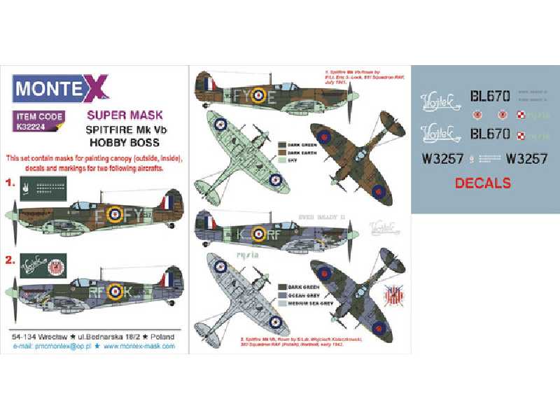 Spitfire Mk Vb HOBBY BOSS - zdjęcie 1 Spitfire Mk Vb HOBBY BOSS - zdjęcie 1