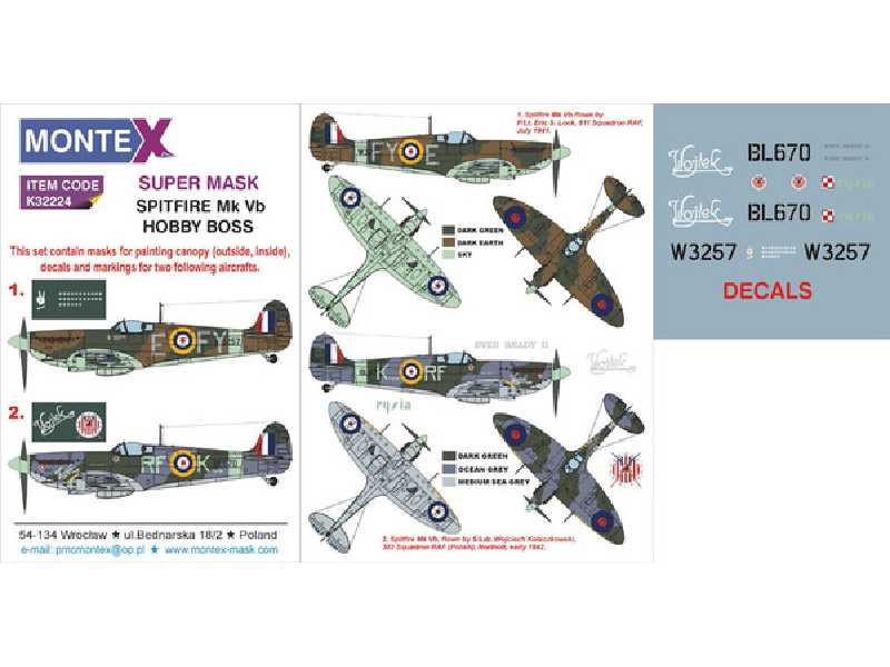 Spitfire Mk Vb HOBBY BOSS - zdjęcie 1