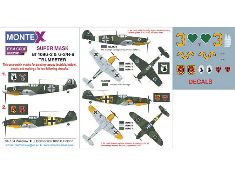Bf 109G-2 & G-2/R-6 TRUMPETER - zdjęcie 1 Bf 109G-2 & G-2/R-6 TRUMPETER - zdjęcie 1