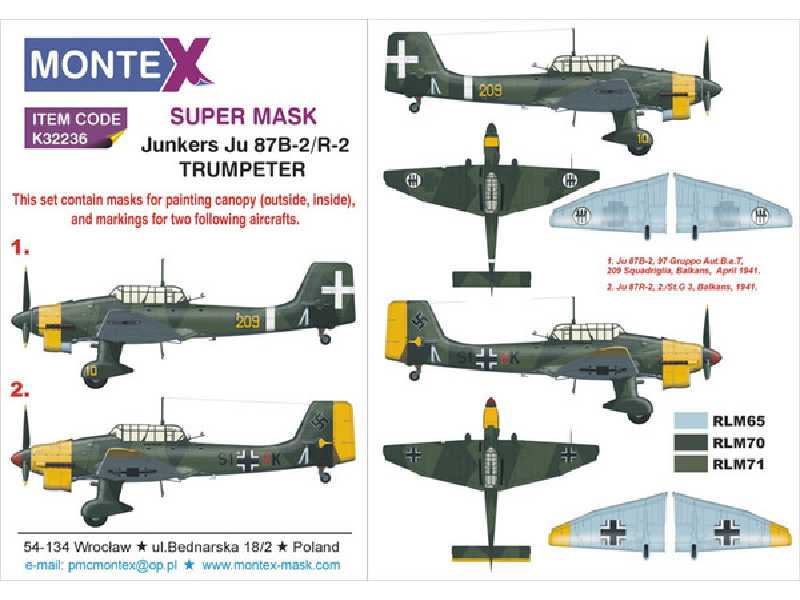 Ju 87B-2 & R-2 TRUMPETER - zdjęcie 1 Ju 87B-2 & R-2 TRUMPETER - zdjęcie 1