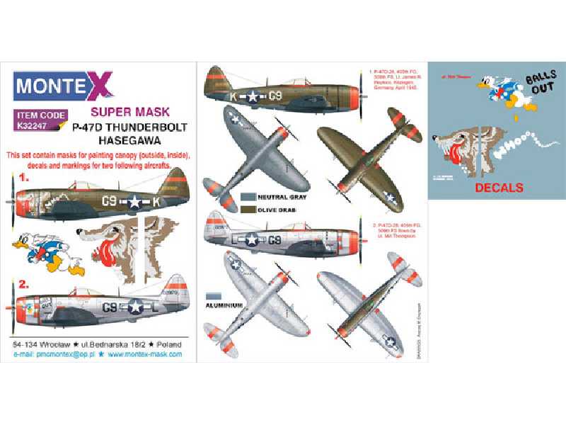P-47D THUNDERBOLT HASEGAWA - zdjęcie 1 P-47D THUNDERBOLT HASEGAWA - zdjęcie 1