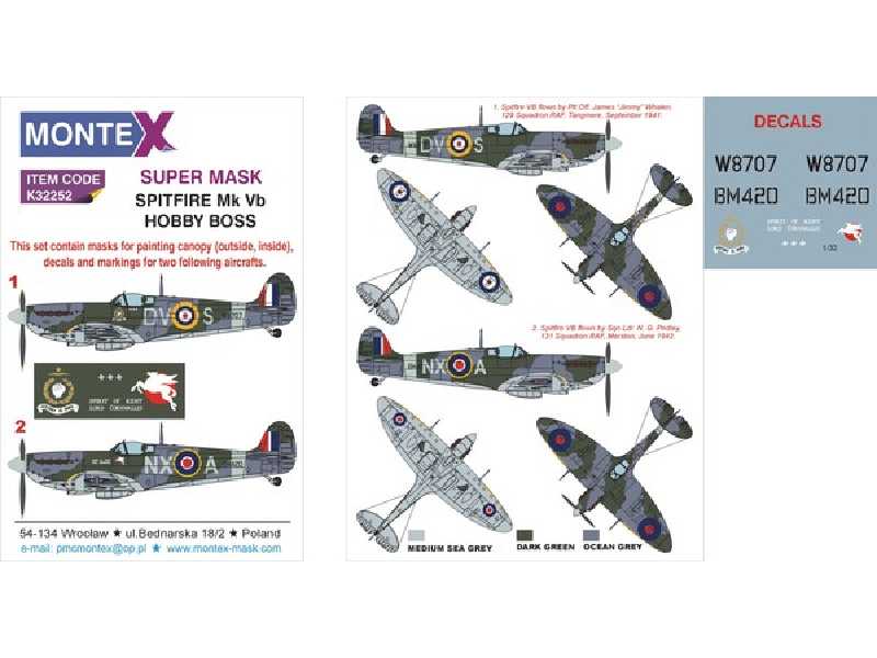 SPITFIRE Mk Vb HOBBY BOSS - zdjęcie 1 SPITFIRE Mk Vb HOBBY BOSS - zdjęcie 1