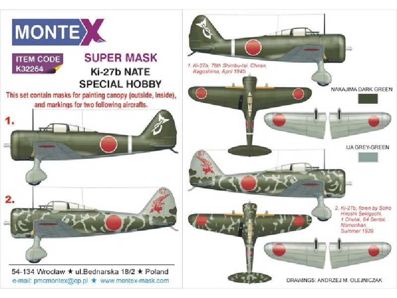 Ki-27 NATE SPECIAL HOBBY - zdjęcie 1 Ki-27 NATE SPECIAL HOBBY - zdjęcie 1