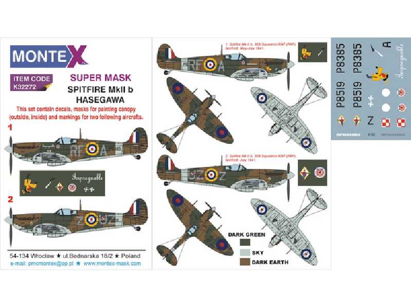 Spitfire Mk II b (HASEGAWA) - zdjęcie 1 Spitfire Mk II b (HASEGAWA) - zdjęcie 1