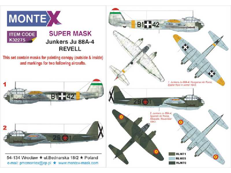 Ju 88A-4 (REVELL) - zdjęcie 1 Ju 88A-4 (REVELL) - zdjęcie 1