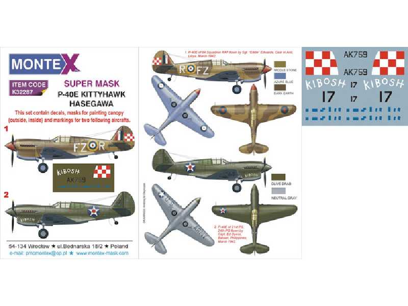 P-40E HASEGAWA - zdjęcie 1 P-40E HASEGAWA - zdjęcie 1