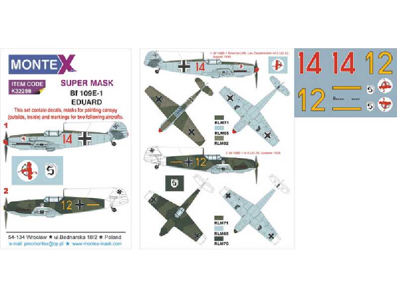 Bf 109E-1 EDUARD - zdjęcie 1 Bf 109E-1 EDUARD - zdjęcie 1