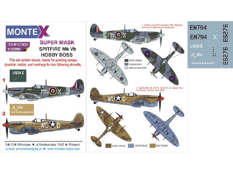 Spitfire Mk.Vb HOBBY BOSS - zdjęcie 1 Spitfire Mk.Vb HOBBY BOSS - zdjęcie 1
