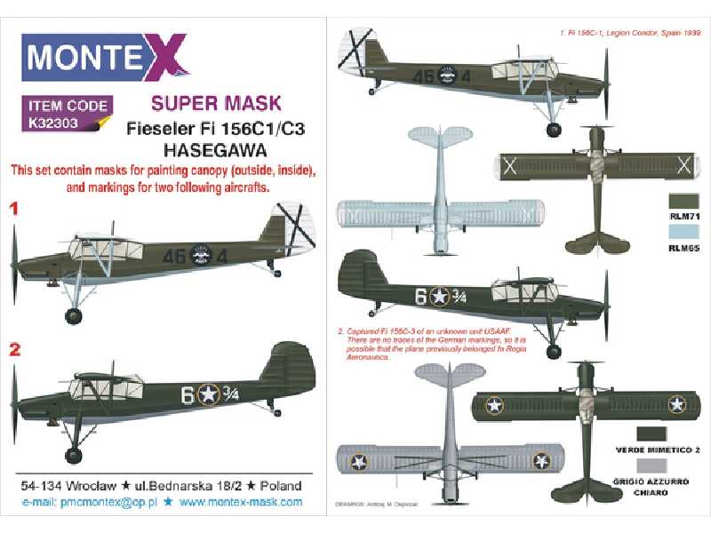 Fi 156C STORCH HASEGAWA - zdjęcie 1 Fi 156C STORCH HASEGAWA - zdjęcie 1