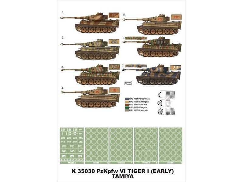 Tiger I Early Tamiya - zdjęcie 1 Tiger I Early Tamiya - zdjęcie 1