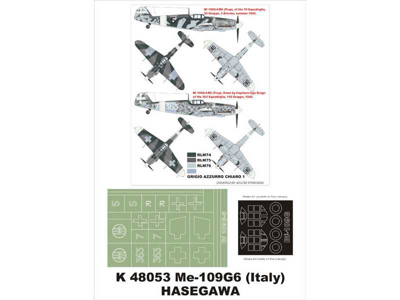 Bf-109G6 (Italy) Hasegawa - zdjęcie 1 Bf-109G6 (Italy) Hasegawa - zdjęcie 1