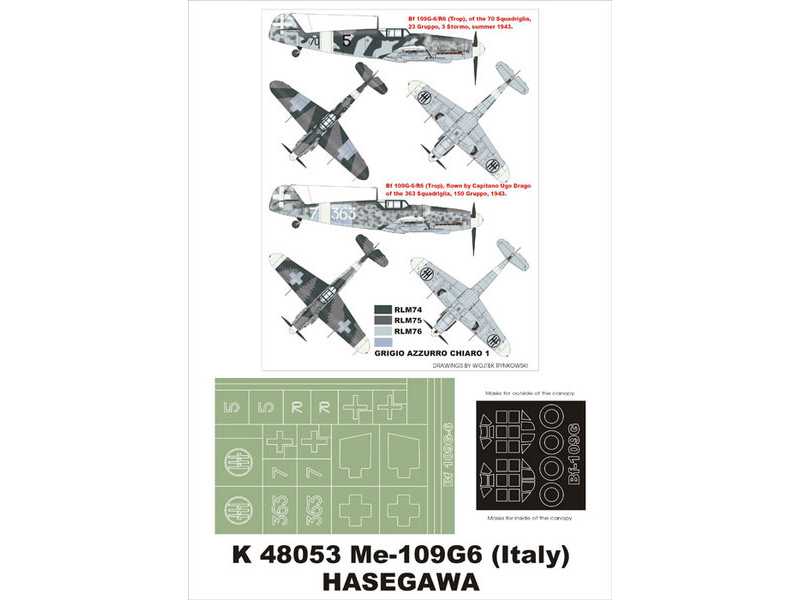 Bf-109G6 (Italy) Hasegawa - zdjęcie 1