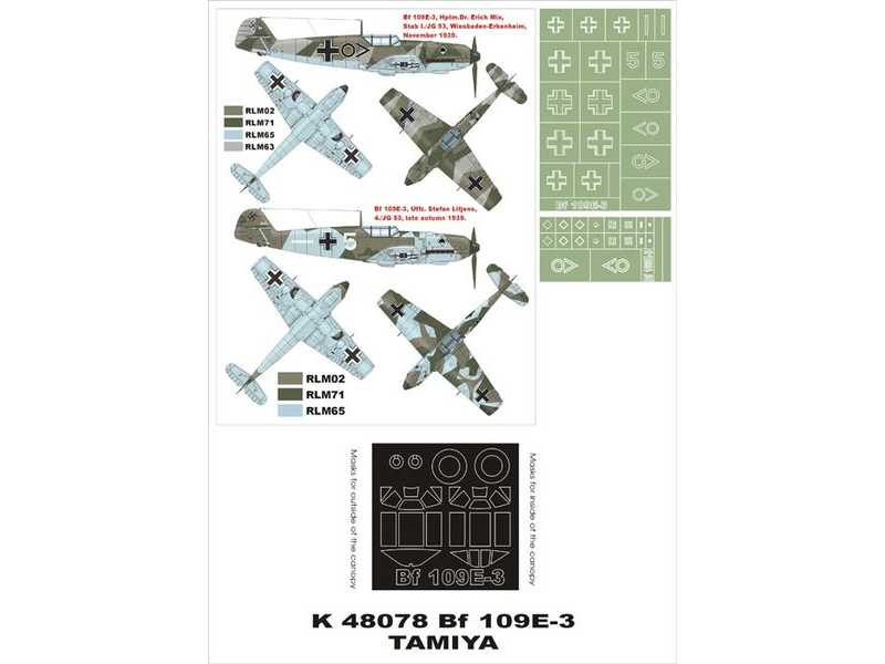 Bf 109E-3 Tamiya - zdjęcie 1 Bf 109E-3 Tamiya - zdjęcie 1