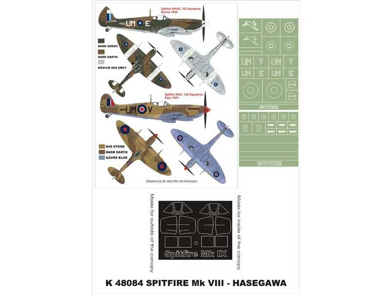 Spitfire MkVIII Hasegawa - zdjęcie 1 Spitfire MkVIII Hasegawa - zdjęcie 1
