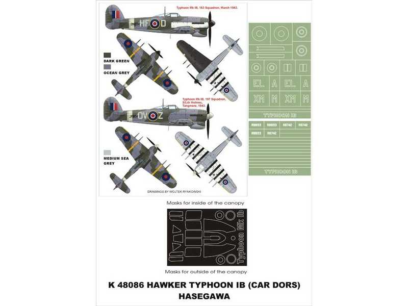 Hawker TyphoonIB Hasegawa - zdjęcie 1 Hawker TyphoonIB Hasegawa - zdjęcie 1
