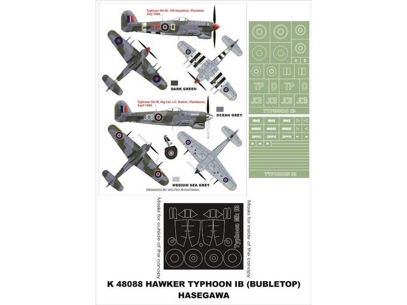 Hawker Typhoon IB Hasegawa - zdjęcie 1