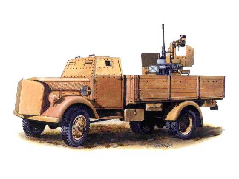 Niemiecki pojazd Opel Blitz 3t z działkiem 20mm Flak 38 - zdjęcie 1 Niemiecki pojazd Opel Blitz 3t z działkiem 20mm Flak 38 - zdjęcie 1