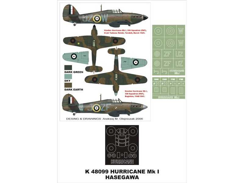 Hurricane MkI Hasegawa - zdjęcie 1 Hurricane MkI Hasegawa - zdjęcie 1