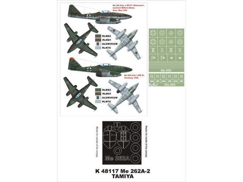 Me-262A-2 Tamiya - zdjęcie 1 Me-262A-2 Tamiya - zdjęcie 1
