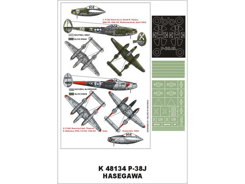 P-38J  HASEGAWA - zdjęcie 1