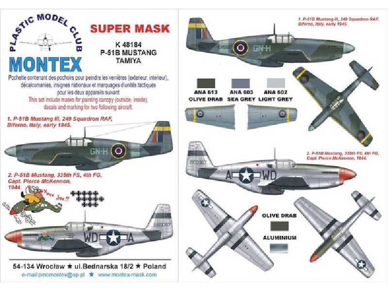 P-51B MUSTANG Tamiya - zdjęcie 1 P-51B MUSTANG Tamiya - zdjęcie 1