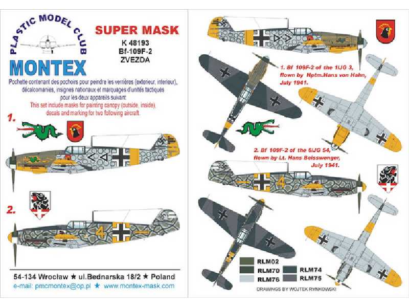 Bf 109F-2 ZVEZDA - zdjęcie 1 Bf 109F-2 ZVEZDA - zdjęcie 1