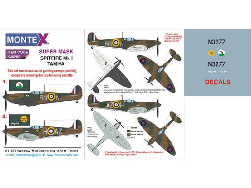 SPITFIRE MK I TAMIYA - zdjęcie 1 SPITFIRE MK I TAMIYA - zdjęcie 1