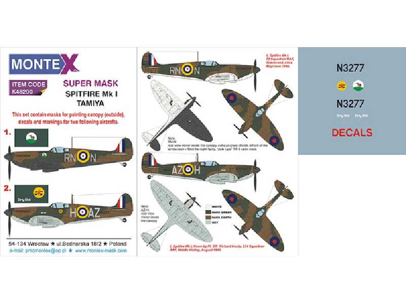 SPITFIRE MK I TAMIYA - zdjęcie 1