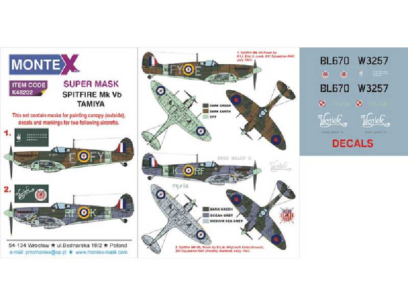 SPITFIRE MK Vb TAMIYA - zdjęcie 1 SPITFIRE MK Vb TAMIYA - zdjęcie 1
