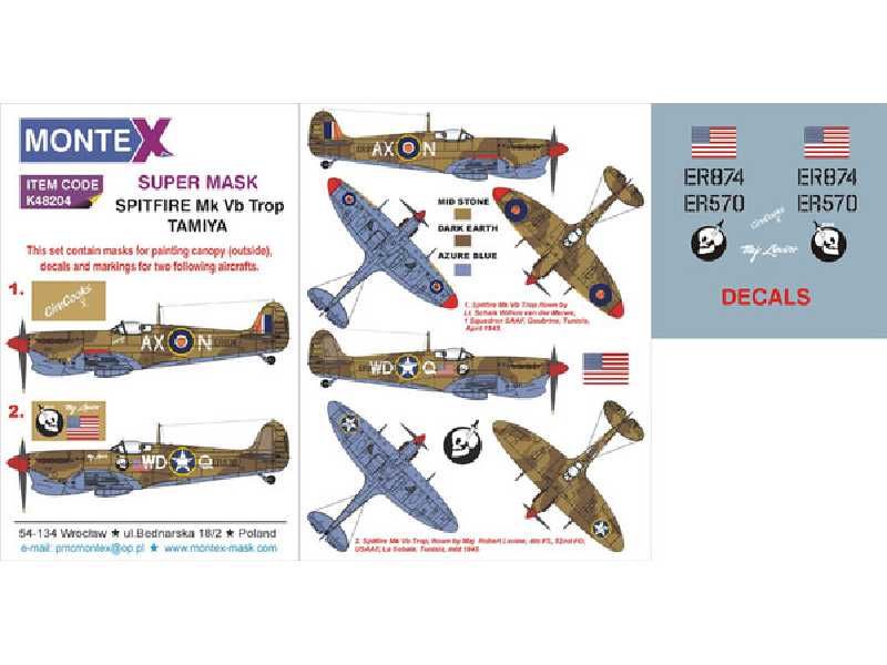 SPITFIRE MK Vb Trop TAMIYA - zdjęcie 1 SPITFIRE MK Vb Trop TAMIYA - zdjęcie 1