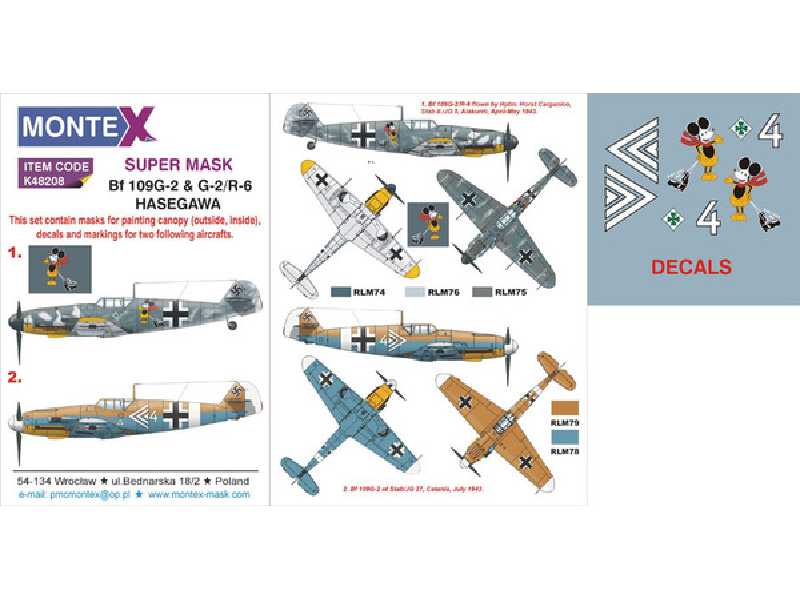 Bf 109G-2 & G-2/R-6 HASEGAWA - zdjęcie 1 Bf 109G-2 & G-2/R-6 HASEGAWA - zdjęcie 1