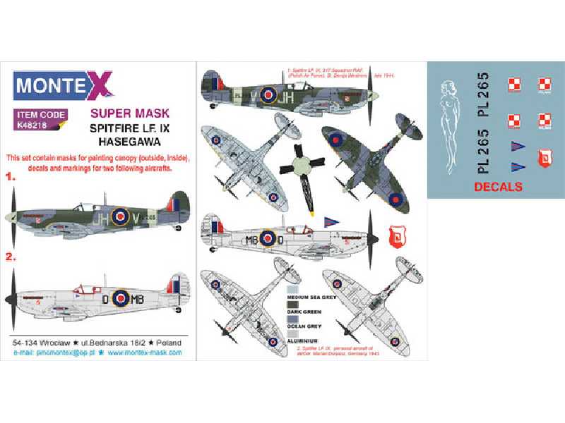SPITFIRE Mk IX HASEGAWA - zdjęcie 1 SPITFIRE Mk IX HASEGAWA - zdjęcie 1