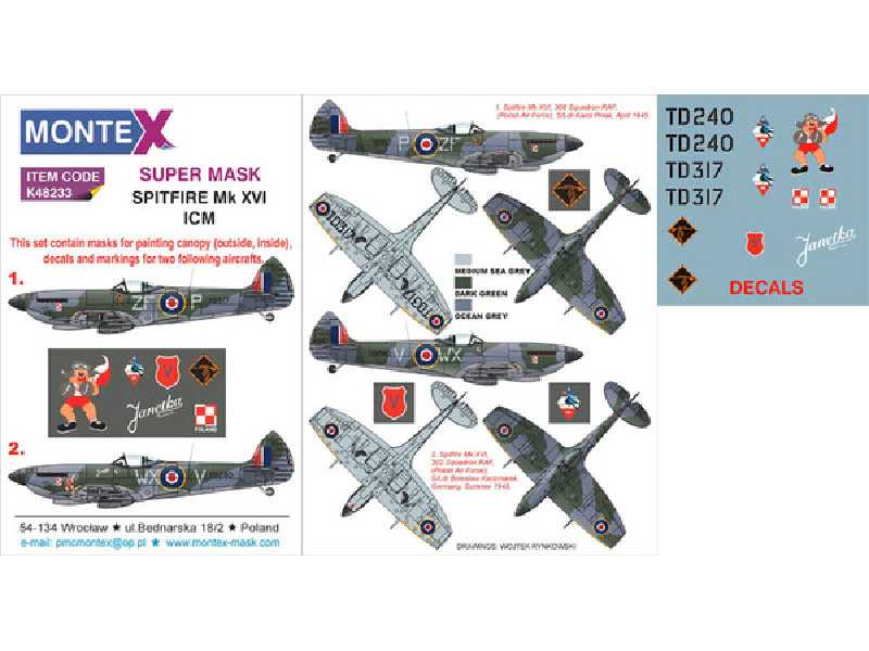SPITFIRE Mk XVI ICM - zdjęcie 1 SPITFIRE Mk XVI ICM - zdjęcie 1