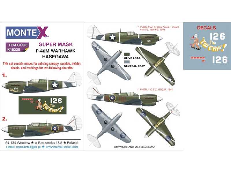 P-40M HASEGAWA - zdjęcie 1 P-40M HASEGAWA - zdjęcie 1