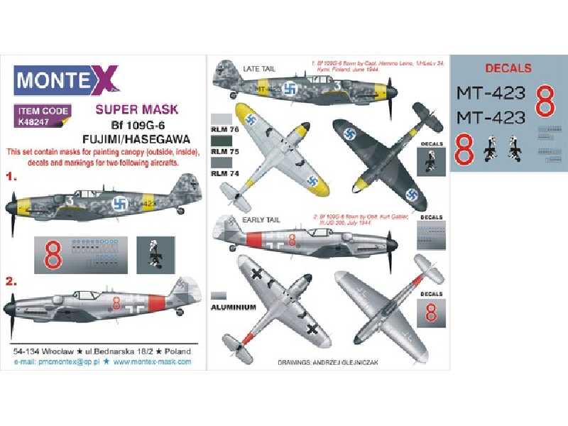 Bf 109G-6 HASEGAWA - zdjęcie 1 Bf 109G-6 HASEGAWA - zdjęcie 1