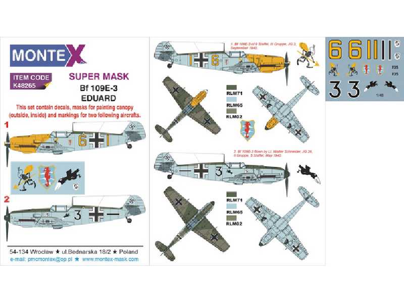Bf 109E-3 (Eduard) - zdjęcie 1 Bf 109E-3 (Eduard) - zdjęcie 1