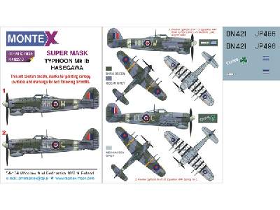 Typhoon Mk.Ib car door HASEGAWA - zdjęcie 1