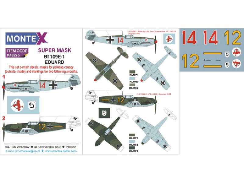 Bf 109E-1 EDUARD - zdjęcie 1 Bf 109E-1 EDUARD - zdjęcie 1