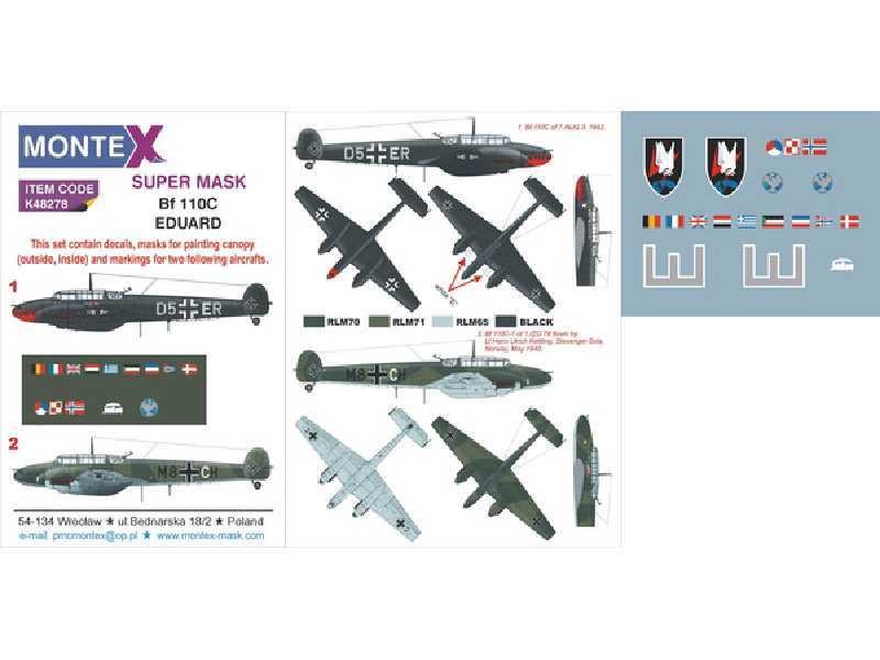 Bf 110C EDUARD - zdjęcie 1 Bf 110C EDUARD - zdjęcie 1