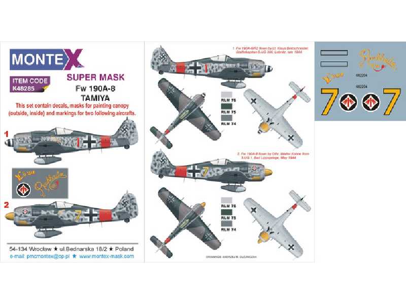Fw 190A-8 TAMIYA - zdjęcie 1 Fw 190A-8 TAMIYA - zdjęcie 1