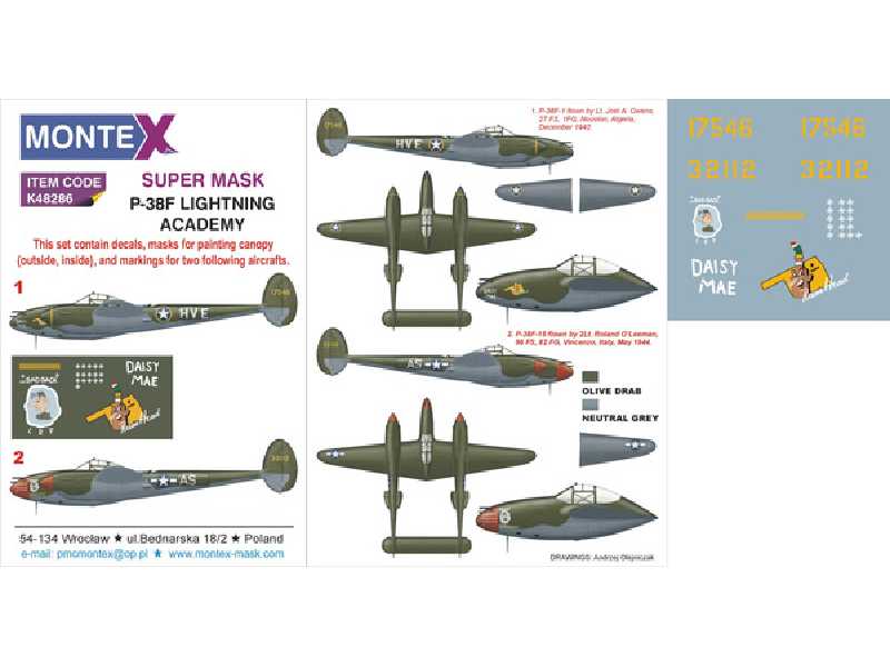 P-38F ACADEMY - zdjęcie 1 P-38F ACADEMY - zdjęcie 1