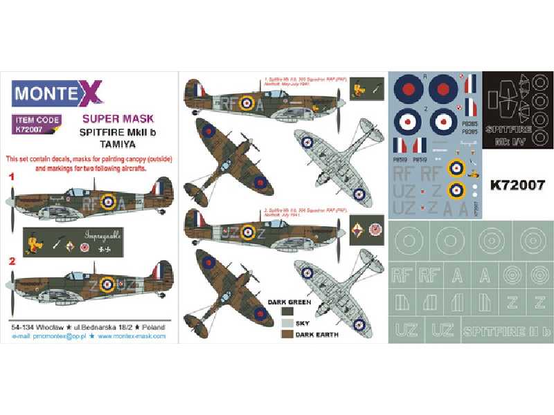 Spitfire Mk II b (Tamiya) - zdjęcie 1 Spitfire Mk II b (Tamiya) - zdjęcie 1