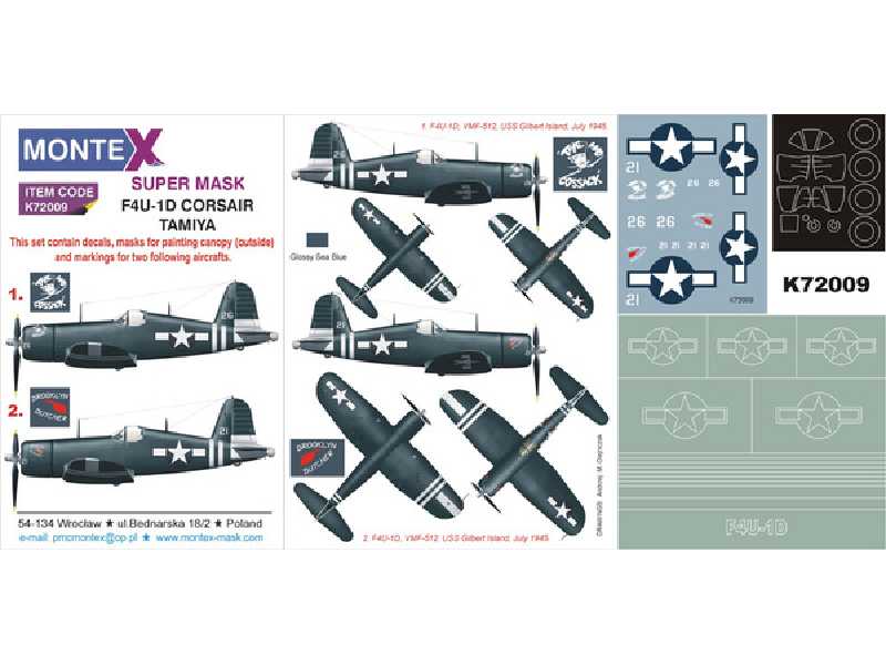 F4U-1D Corsair (Tamiya) - zdjęcie 1 F4U-1D Corsair (Tamiya) - zdjęcie 1