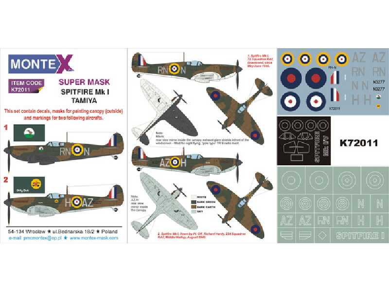 Spitfire Mk.I (Tamiya) - zdjęcie 1 Spitfire Mk.I (Tamiya) - zdjęcie 1