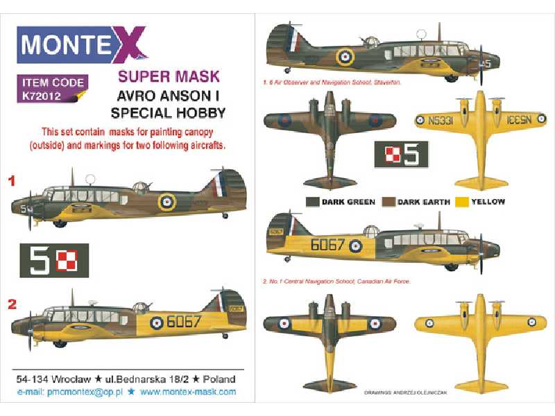 AVRO ANSON I SPECIAL HOBBY - zdjęcie 1 AVRO ANSON I SPECIAL HOBBY - zdjęcie 1