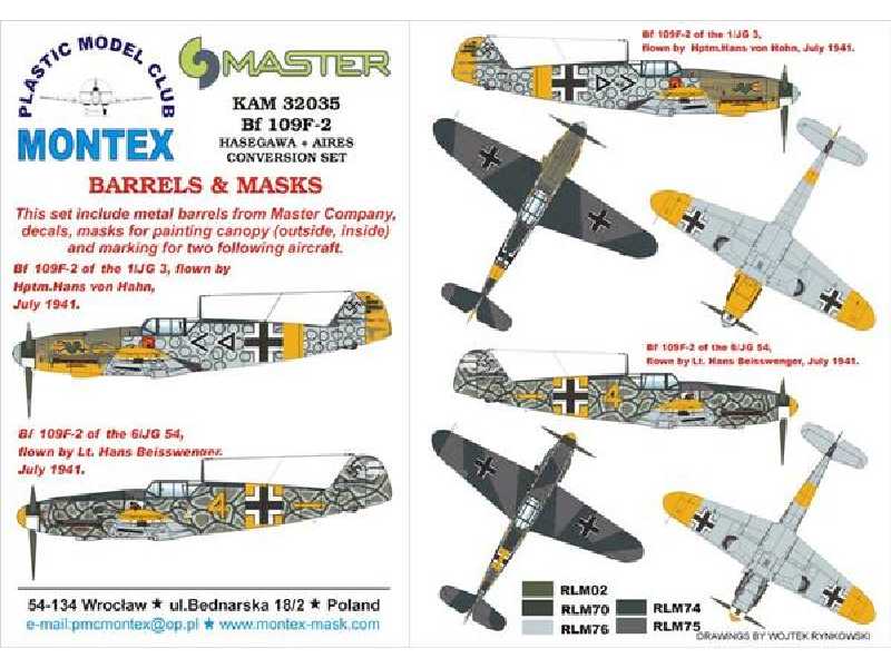 Bf 109F-2 HASEG + AIRES - zdjęcie 1 Bf 109F-2 HASEG + AIRES - zdjęcie 1