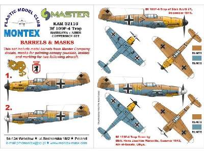 Bf 109F4 Trop HASEGAWA+AIRES - zdjęcie 1